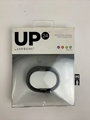 Up 24 Jawbone Activity Sleep Tracker Fitness Medium Wristband Black Wireless Cw  • $11.99