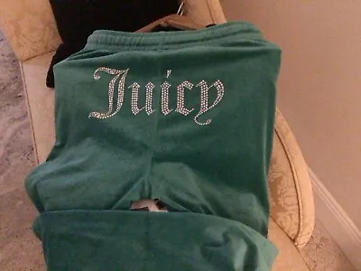 Juicy Couture Green Tracksuit BOTTOMS Size Small. • £25