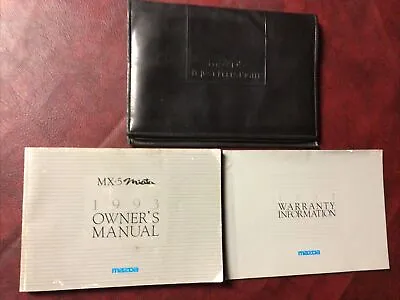 1993 93 Mazda Mx-5 Miata Car Owners Manual Books Guide Case All Models • $54.75