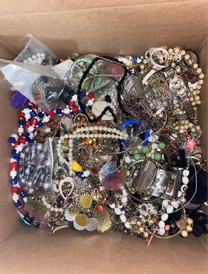 24 Pounds Broken Craft Jewelry Beads For Crafting Vintage To Now  • $30