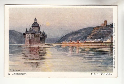 £1.32 • Buy Kaub Am Rhein Old Artist Map Of The Palatinate Around 1898 (Oberwesel Lorch Bacharach)