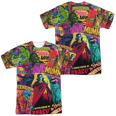 Universal Monsters Poster Mash Unisex Adult Halloween Costume T Shirt S-3XL • $28.99