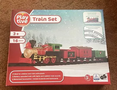 Playtive Battery Operated Train Set With Light & Sounds New But Box Has Been Ope • £6.99