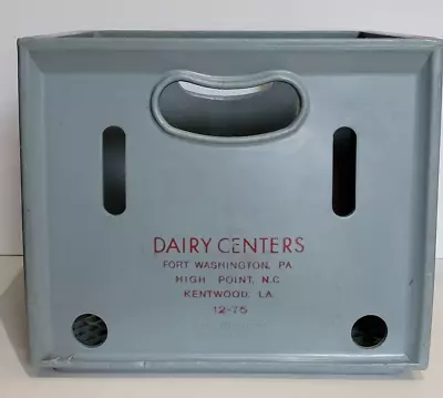 VTG Dairy Centers Plastic Milk Crate 12-75 Tek Hughes Watervliet NY PA NC LA Adv • $39.99