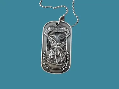 St. Michael Archangel Religious Dog Tag Marine Corps Army Navy Air Force  • $14.95