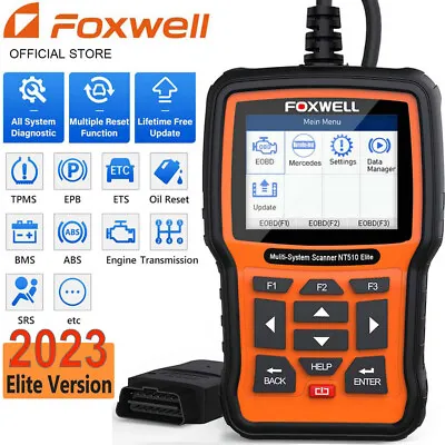 Foxwell OBD2 Scanner Full System Car Code Reader Diagnostic Tool EPB ABS Reset  • $142