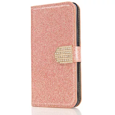 For Samsung S23 S22 S21 FE A52 A54 Glitter Magnetic Wallet Stand Flip Case Cover • $15.89