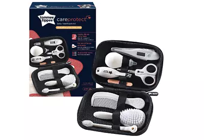 Tommee Tippee Baby HealthCare Kit Nail Clippers Scissors Hair Brush Grooming Set • £14.97