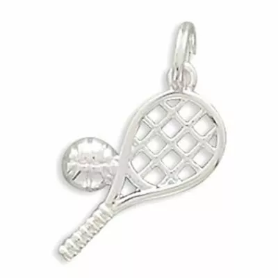 MMA Polished Tennis Racket/Ball Charm • $13.50