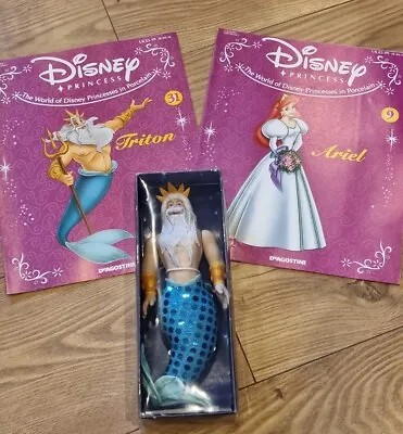 £12.99 • Buy Disney Princess Deagostini Little Mermaid Triton Porcelain Doll No31, 9 Magazine