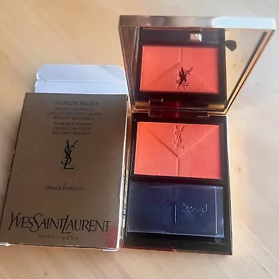 YVES SAINT LAURENT YSL Couture Blush 3 Orange Perfecto Brand New • £29