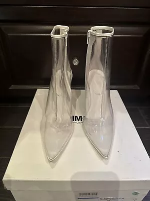 Maison Margiela M6 Size 38 Clear Ankle Boots • $150