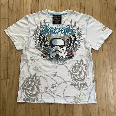2008 Star Wars X Mark Ecko Stormtrooper All Over Print Graphic T-Shirt  Size L • $21