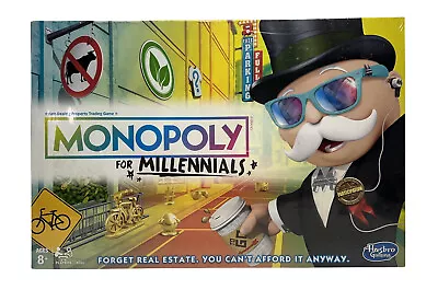 Monopoly For Millennials Board Game BRAND NEW FACTORY SEALED Hasbro • $23.75