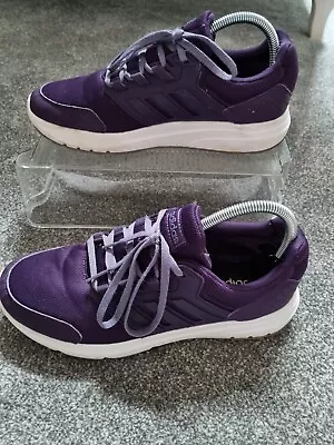 Adidas Neo Galaxy 4 Trainers Shoes Purple UK Size 7 • £22