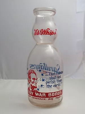 Vintage Warren Sanitary's Glass Milk Bottle One Quart • $16