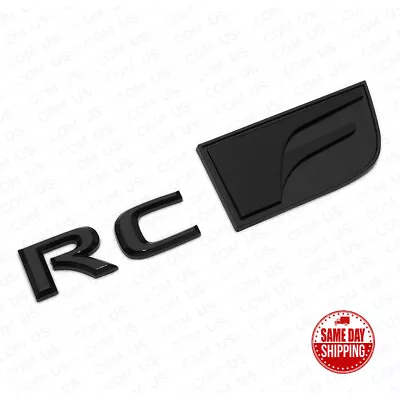 $34.99 • Buy For Lexus Trunk Lid Black RCF RC F Letter Logo Badge Emblem Car Replace F-Sport