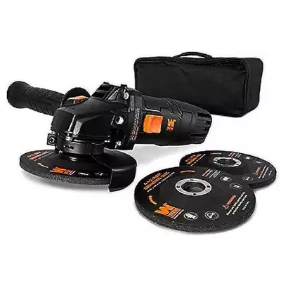 WEN 7.5-Amp 4-1/2-Inch Corded Angle Grinder With 3 Discs And Case 94475 • $29.99