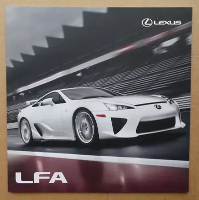 Lexus LFA UK Market Brochure. 2010. Near Mint Condition. • £9.99