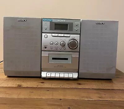 Sony CMT-EP303 Micro HiFi System CD Cassette Tape Player AM FM Radio No Remote • £30.99