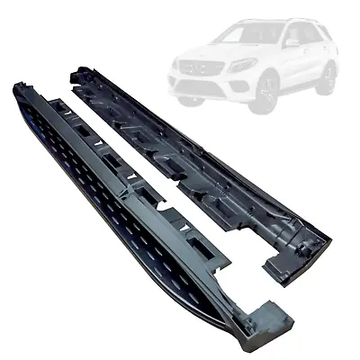 Side Steps Fit Mercedes GLE 2015-19 Stealth Black Running Boards OEM Style W166 • $185.52