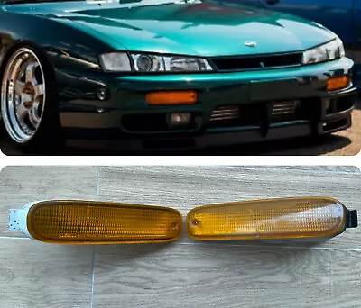 Silvia 240sx Turn Signal Light Set Blinkers Indicator Fit To USDM Oem S14 Bumper • $240