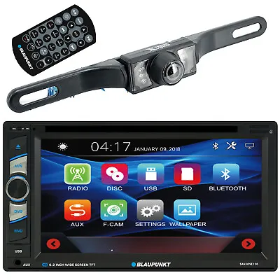 Blaupunkt Car 6.2  2 Din Touchscreen Dvd Bluetooth - Sanjose120 W/ Rear Cam 95bk • $144
