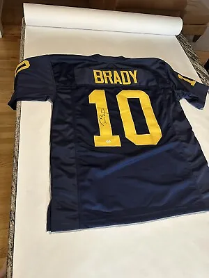 Tom Brady Custom Autographed Michigan Jersey W/coa • $700