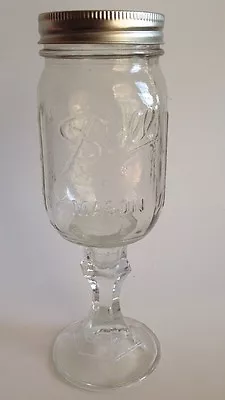 Interesting Ball Mason Jar / Pedestal Base Kitchen Dining Barware Gift Given • $42