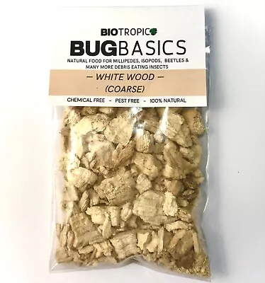 BIOTROPIC. BugBasics- White Wood. Quality Grade Bioactive Beetle/millipede Food. • £10.99