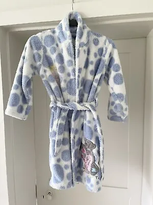 £3.50 • Buy M&S Marks & Spencer Tatty Teddy White & Blue Fleece Dressing Gown Age 6-7