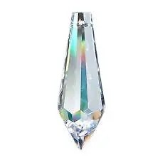 $15.99 • Buy 10 Clear 38mm Icicle Chandelier Crystals Asfour Lead Crystal Prisms