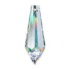 $15.99 • Buy 10 Clear 38mm Icicle Chandelier Crystals Asfour Lead Crystal Prisms