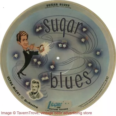 1946 Vogue Picture Disc CLYDE MCCOY Sugar Blues / Basin Street Blues 78 EX- • $29.71