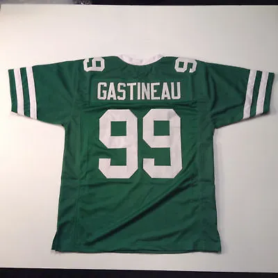 UNSIGNED CUSTOM Sewn Stitched Mark Gastineau Green Or White Jersey M-3XL • $35.99