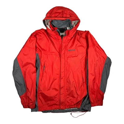 £22.95 • Buy Marmot Windbreaker Jacket Lined Hooded Orange / Grey Size - M