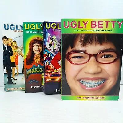 Ugly Betty Complete Seasons 1-4  Vibrant Cheery Funny Stylish Sexy DVD • $33.95