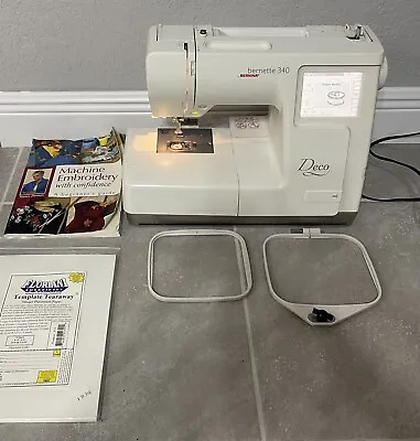 BERNINA Bernette 340 Deco Embroidery Machine Deco 340 W Extras! TESTED WORKS ✅✅ • $609.99