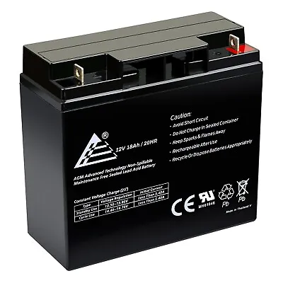 12V 18AH Battery Replacement For PowerStar UB12220 40696 • $36.99