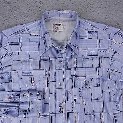 H Bar C Longtail California Ranch Wear Western Long Sleeve Shirt Size 16.5 • $79.99