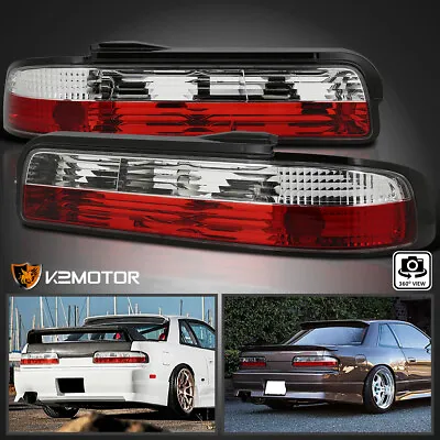 Red/Clear Fits 1989-1994 240SX S13 Coupe 2Dr Tail Lights Brake Lamps Left+Right • $86.67