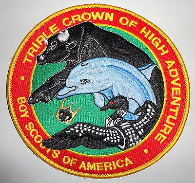 BSA High Adventure Triple Crown 6'' Back Patch Philmont Order Of The Arrow OA • $34.99