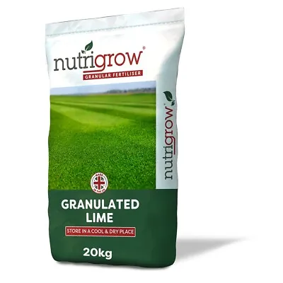 20KG Granulated Garden Lime For Lawns - Correct Soil PH - FAST ACTING • £22.99