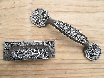 INCA Cast Iron Victorian Vintage Chest Drawer Cupboard Cabinet Door Pull Handle • £6.99