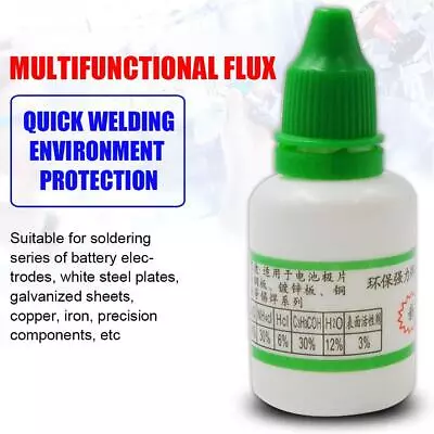 20ml Stainless Steel Flux Soldering Paste Liquid Solder Quick Welding Tool O1G0 • £2.81