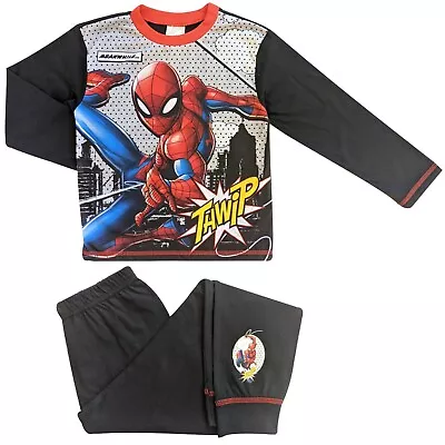 Boys Cotton Spiderman  Pyjamas 4 Years To 12 Years • £6.99