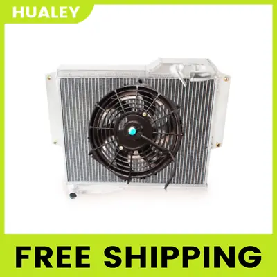 Aluminum Radiator + Fan For 1977-1980 MG MGB GT ROADSTER 1.8L Convert MK IV • $108