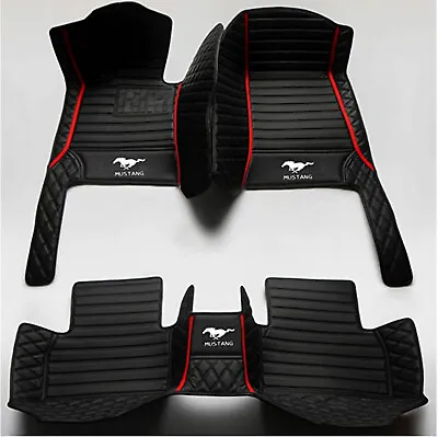 For Ford Mustang 2005-2024 Custom Car Floor Mats Trunk Mats Waterproof Carpets • $75.95