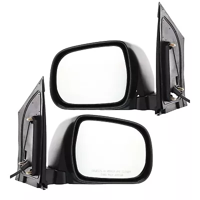 Power Black Mirrors Pair Set Driver LH & Passenger RH Side For 04-10 Sienna • $66.84