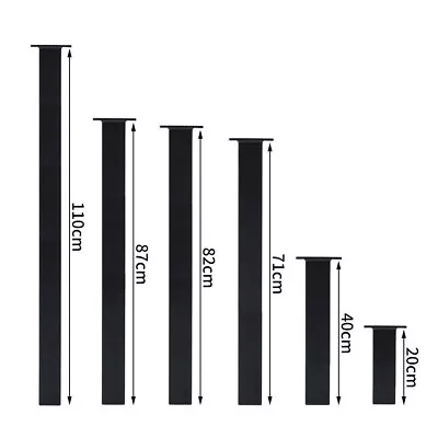 4x Furniture Riser Breakfast Bar Legs Worktop Support Table Leg Metal Tube Feet • £19.95